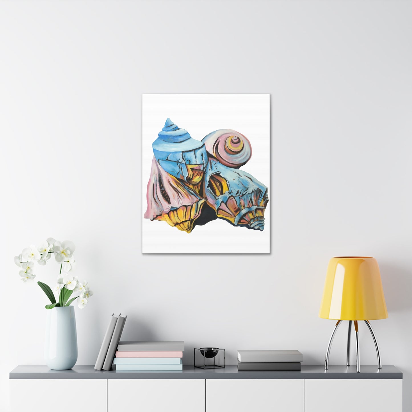 Canvas Gallery Wraps, Artsy Beach Shells, Beachwalker Club Collection