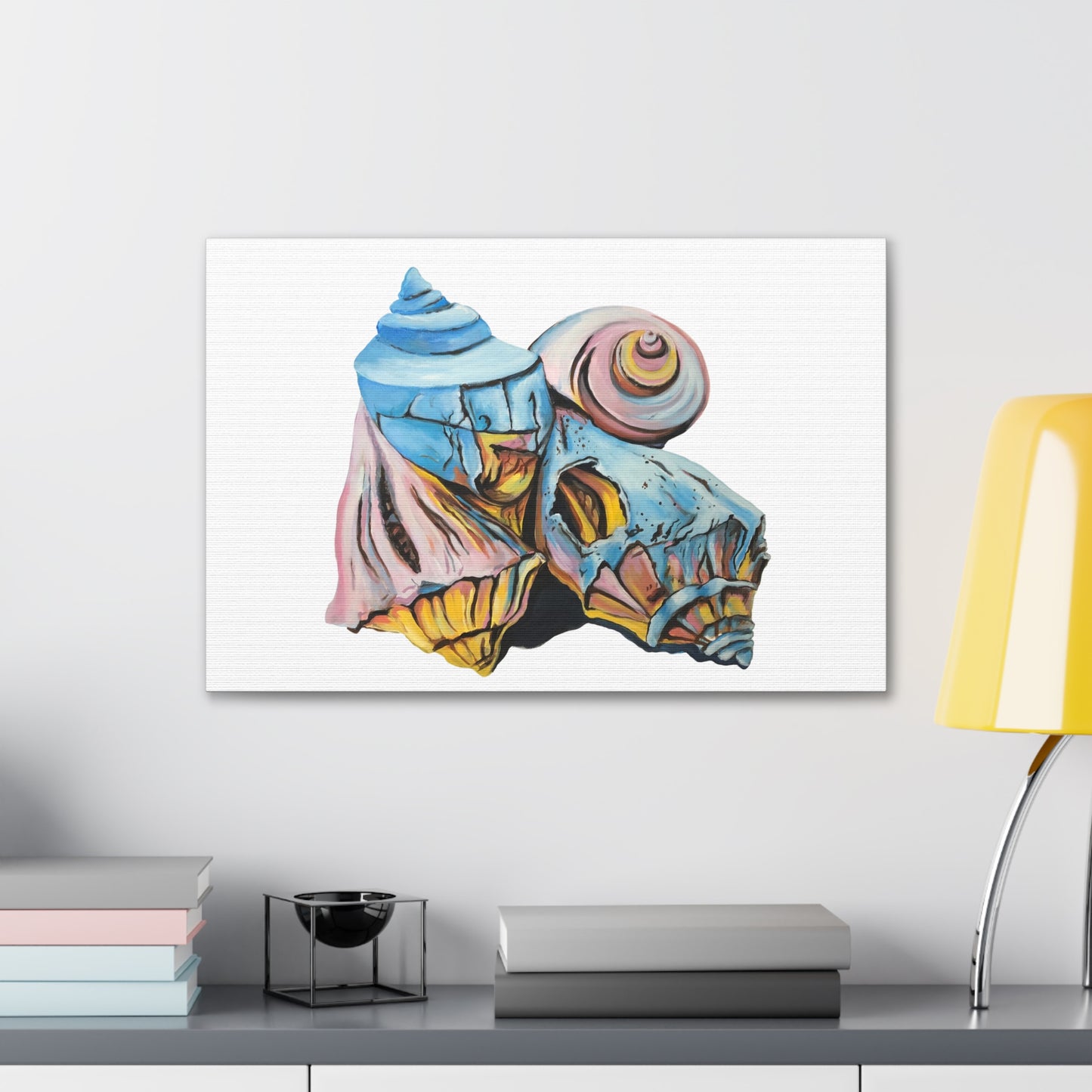 Canvas Gallery Wraps, Artsy Beach Shells, Beachwalker Club Collection
