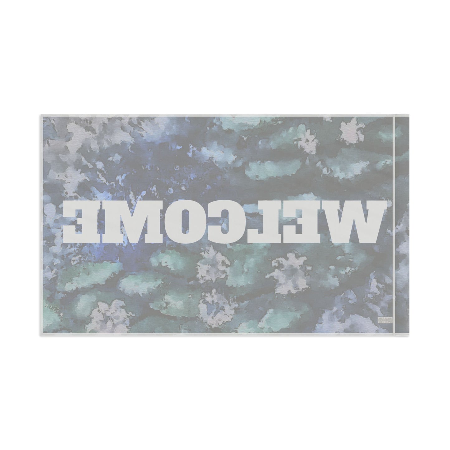 Flag, Water Lilies, Welcome, FrediFreds Home Collection