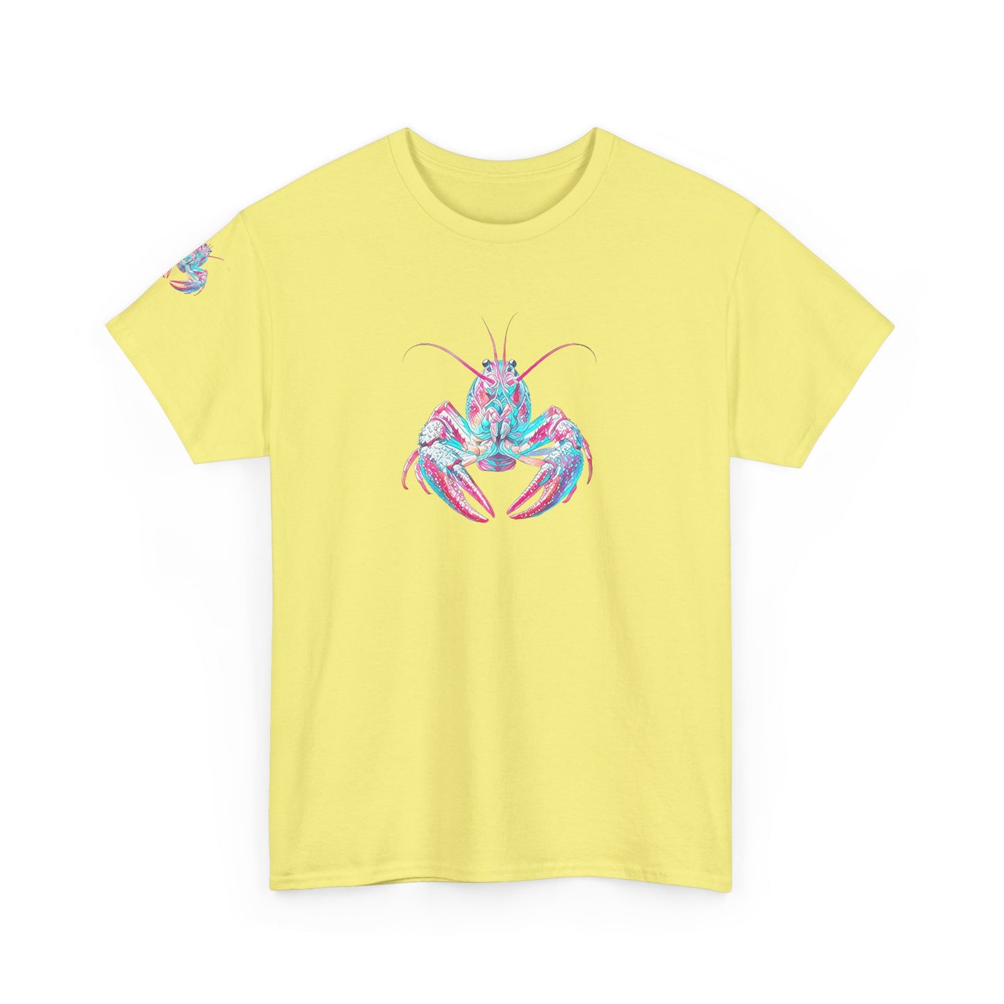 Unisex Heavy Cotton Tee, Abstract Girly Girl's Crawfish Season, Life on the Bayou Collection