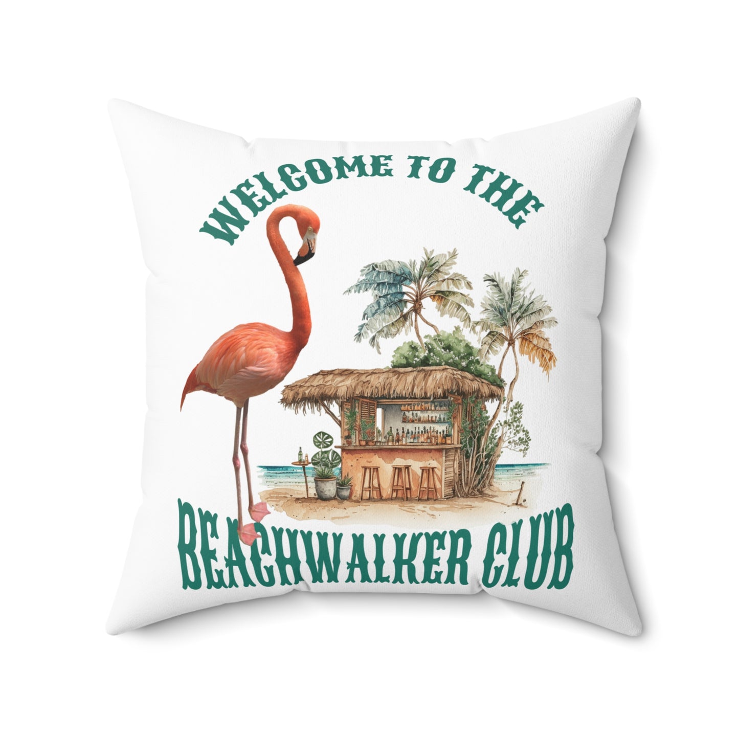 Spun Polyester Square Pillow, Coastal, Beachwalker Club Collection