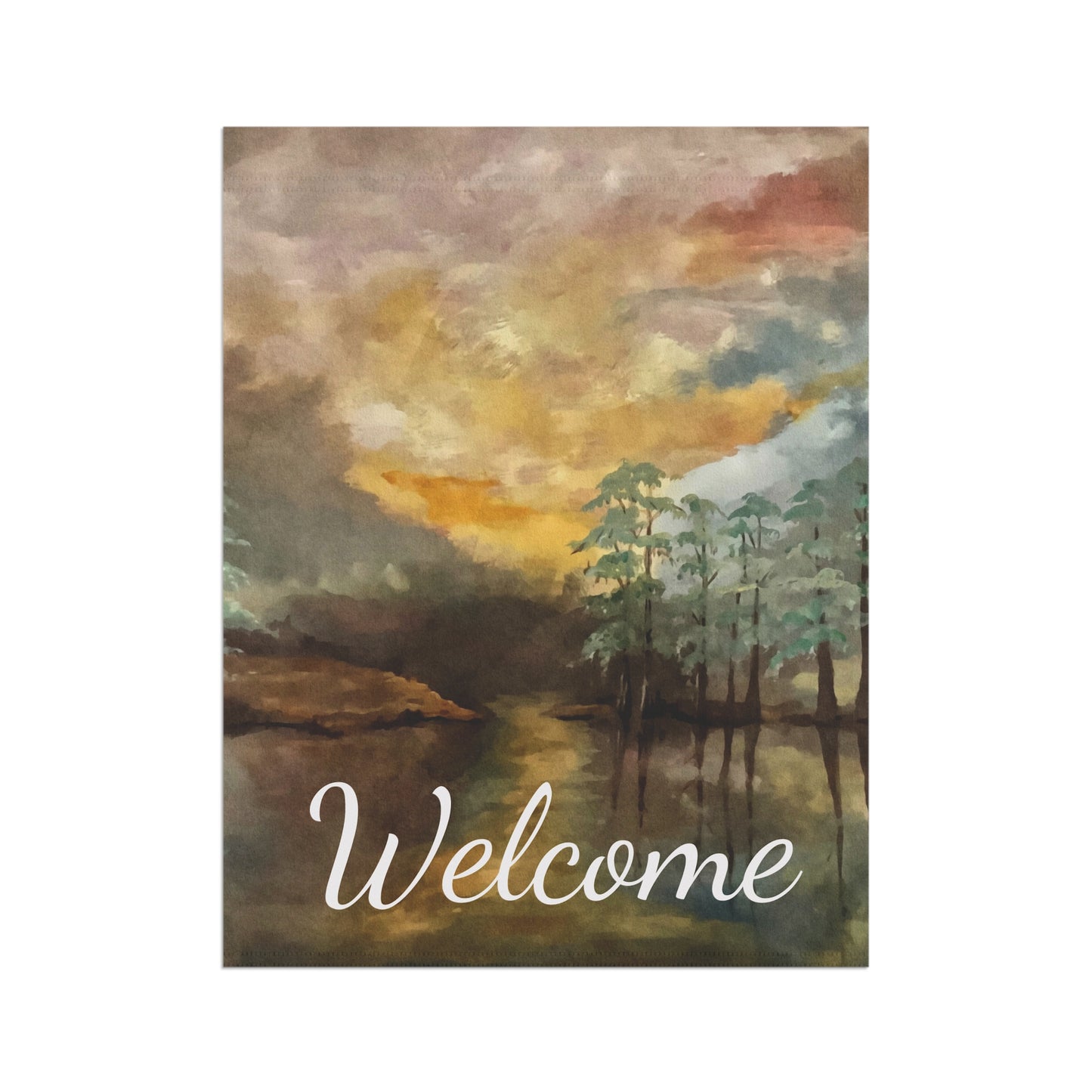 Garden & House Banner, Moon Lake, FrediFreds Home Collection