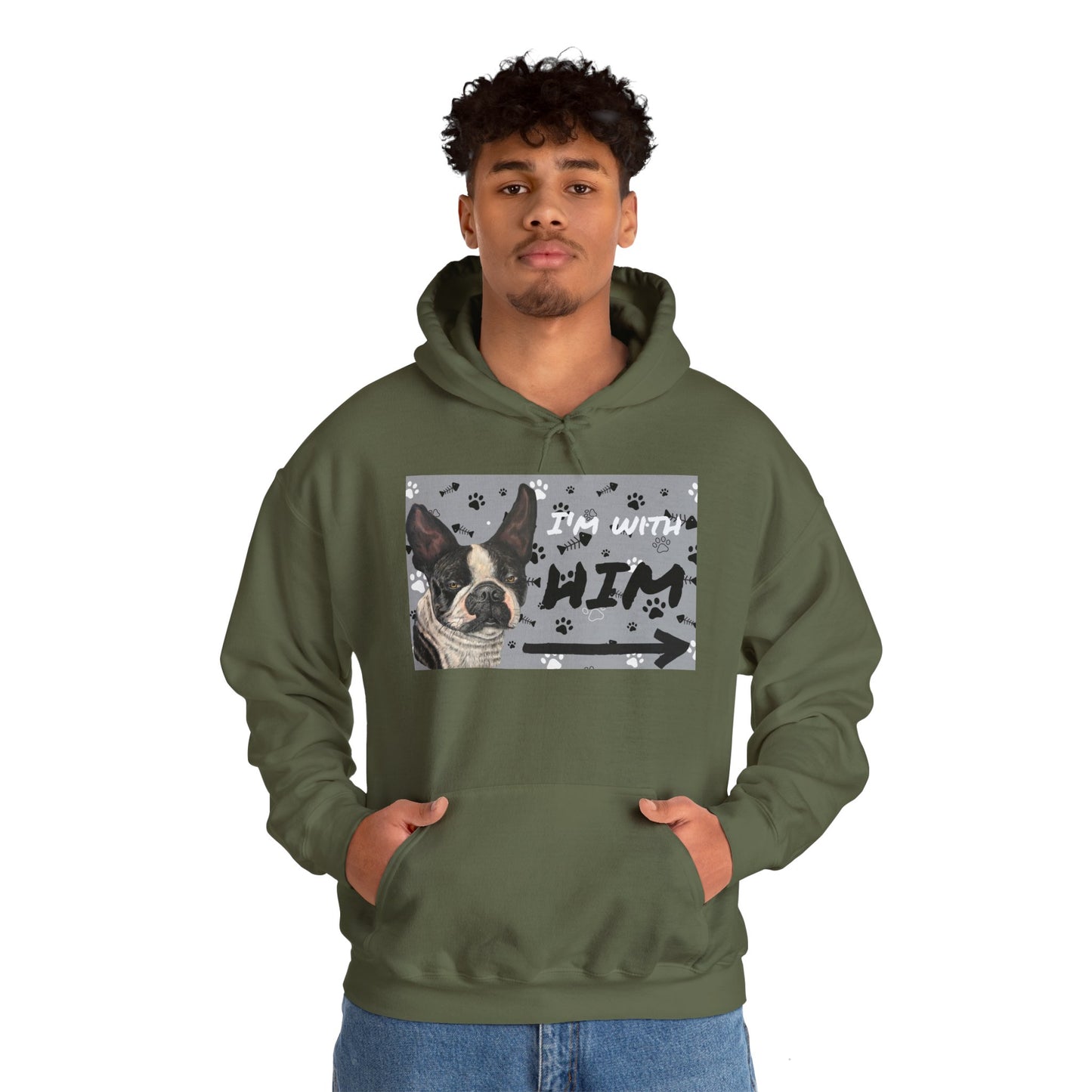 Unisex Heavy Blend™ Friendship Hooded Sweatshirt, I'm Vibing with Them, Max Loves Pookie Collection