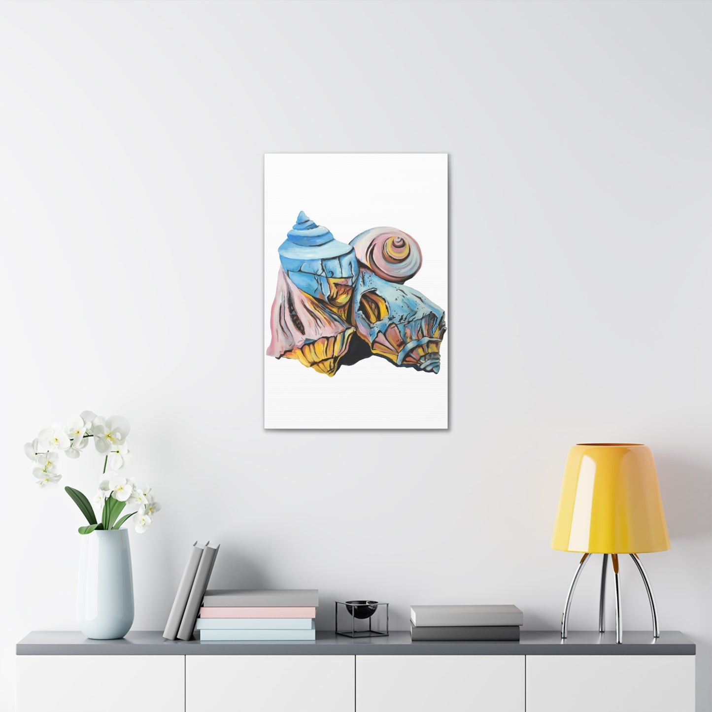 Canvas Gallery Wraps, Artsy Beach Shells, Beachwalker Club Collection