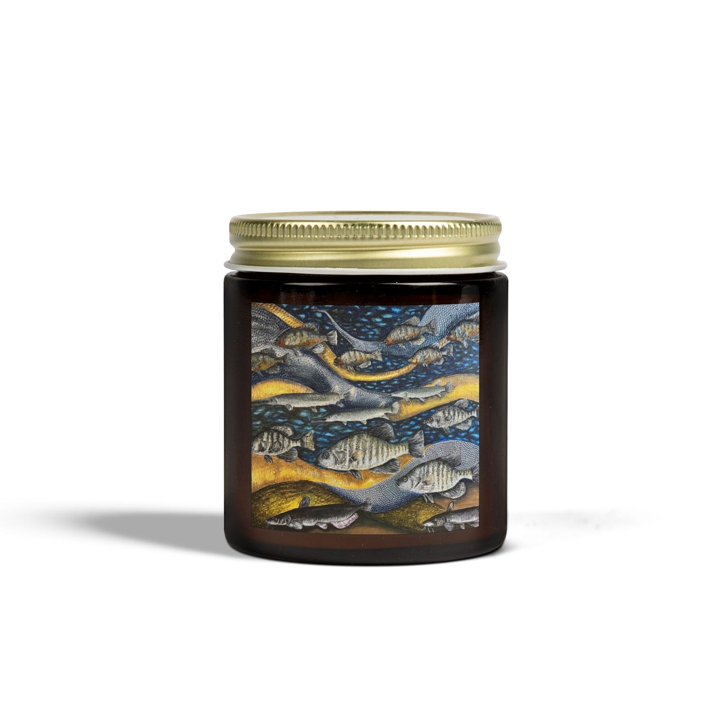 Scented Candles, Coconut Apricot Wax (4oz, 9oz), Manly Man's Candle, Fishing Themed, Honey Hole, FrediFreds Home Collection