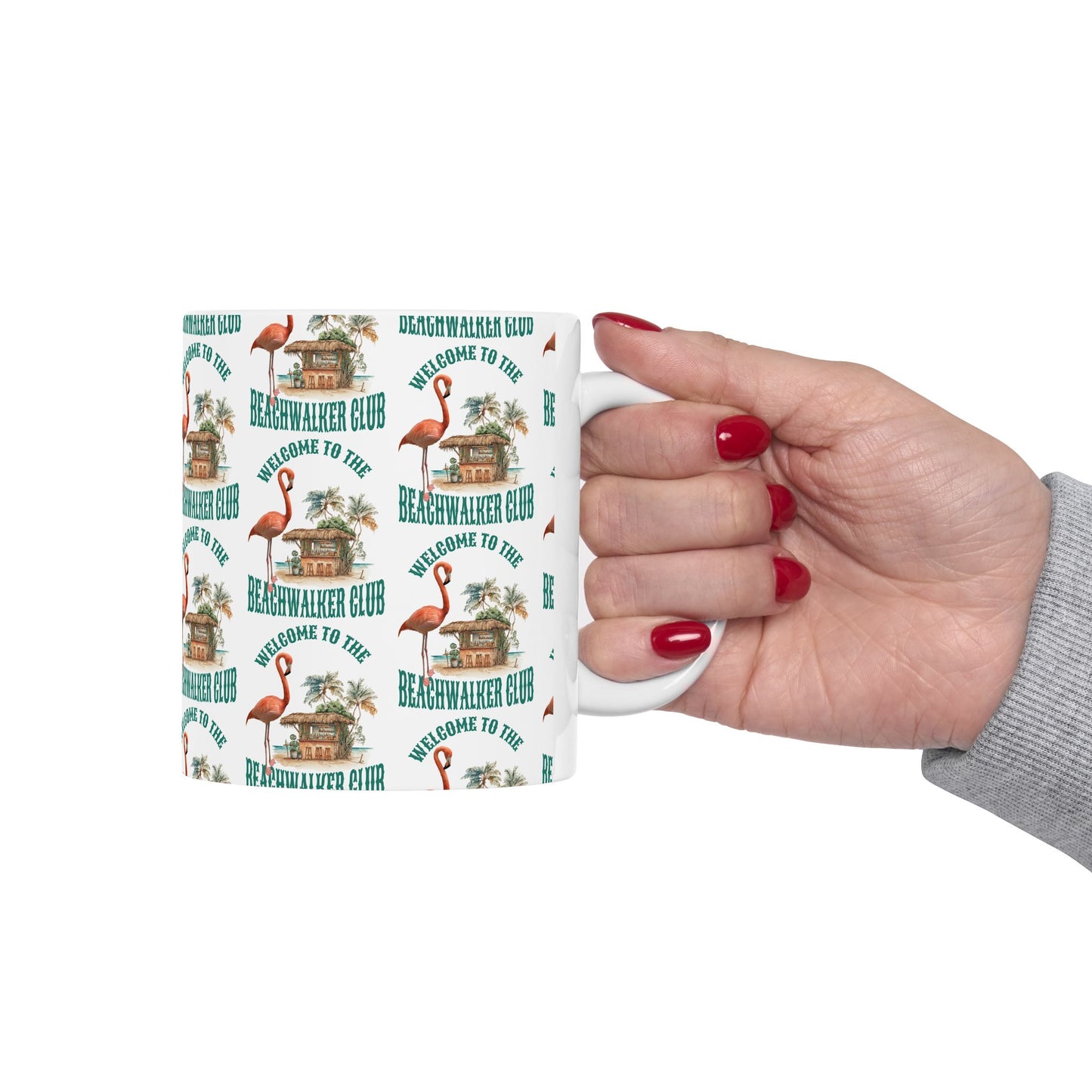 Ceramic Mug, (11oz, 15oz), Coastal, Beachwalker Club Collection