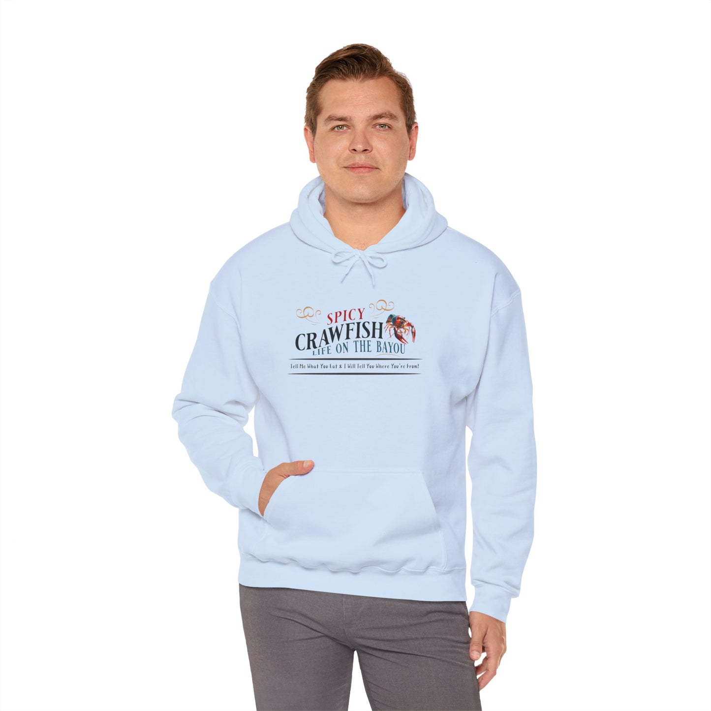 Unisex Heavy Blend™ Hooded Sweatshirt, Spicy Crawfish, Life on the Bayou, Life on the Bayou Collection