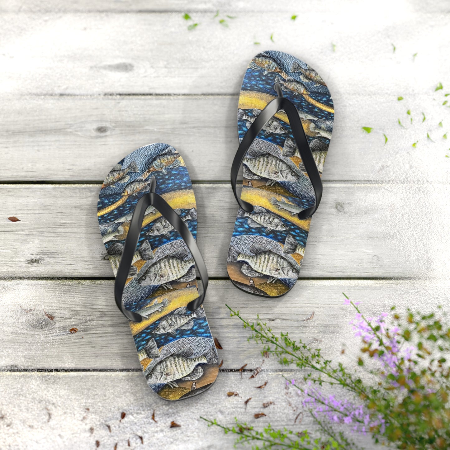 Flip Flops, Honey Hole, Fishing, FrediFreds Home Collection