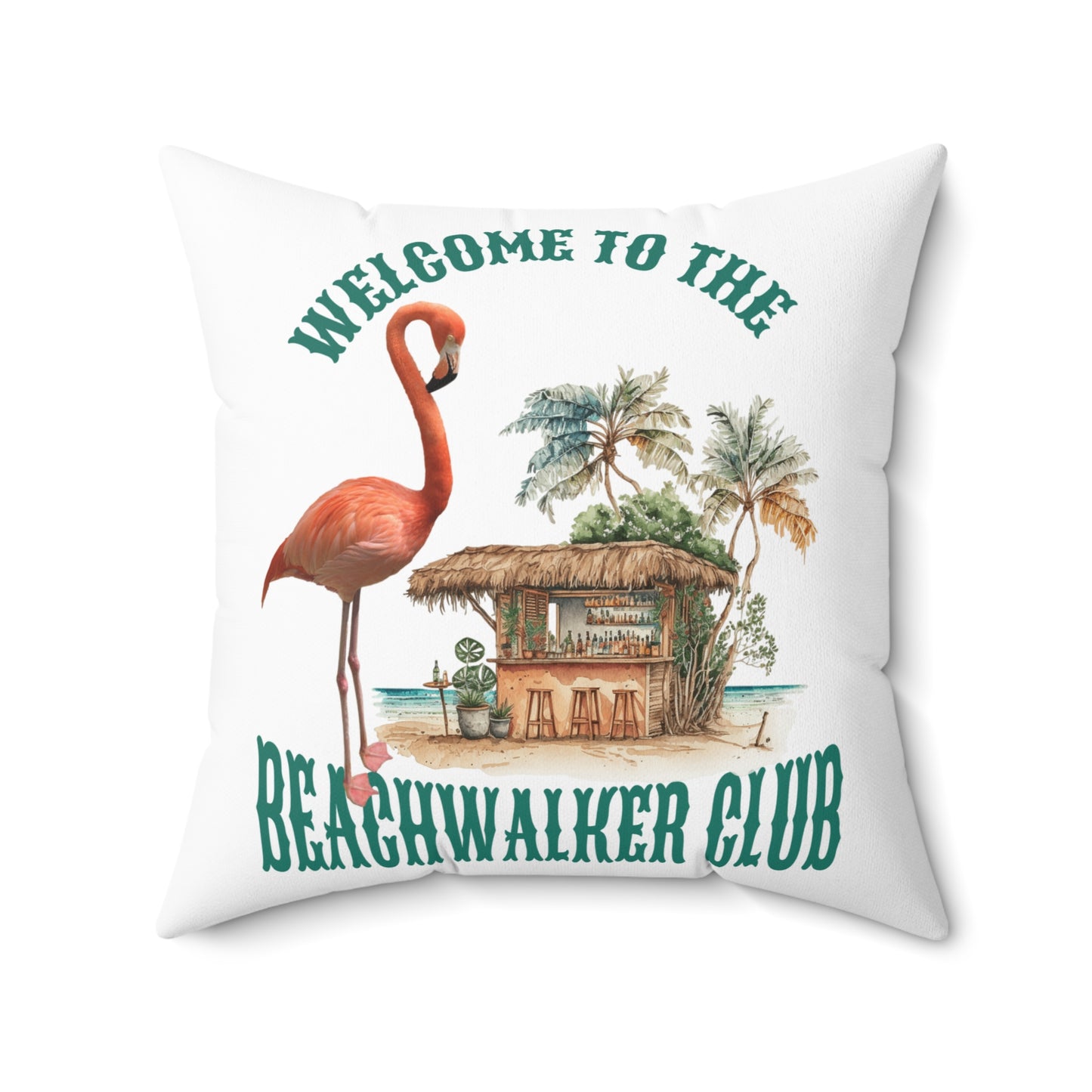 Spun Polyester Square Pillow, Coastal, Beachwalker Club Collection