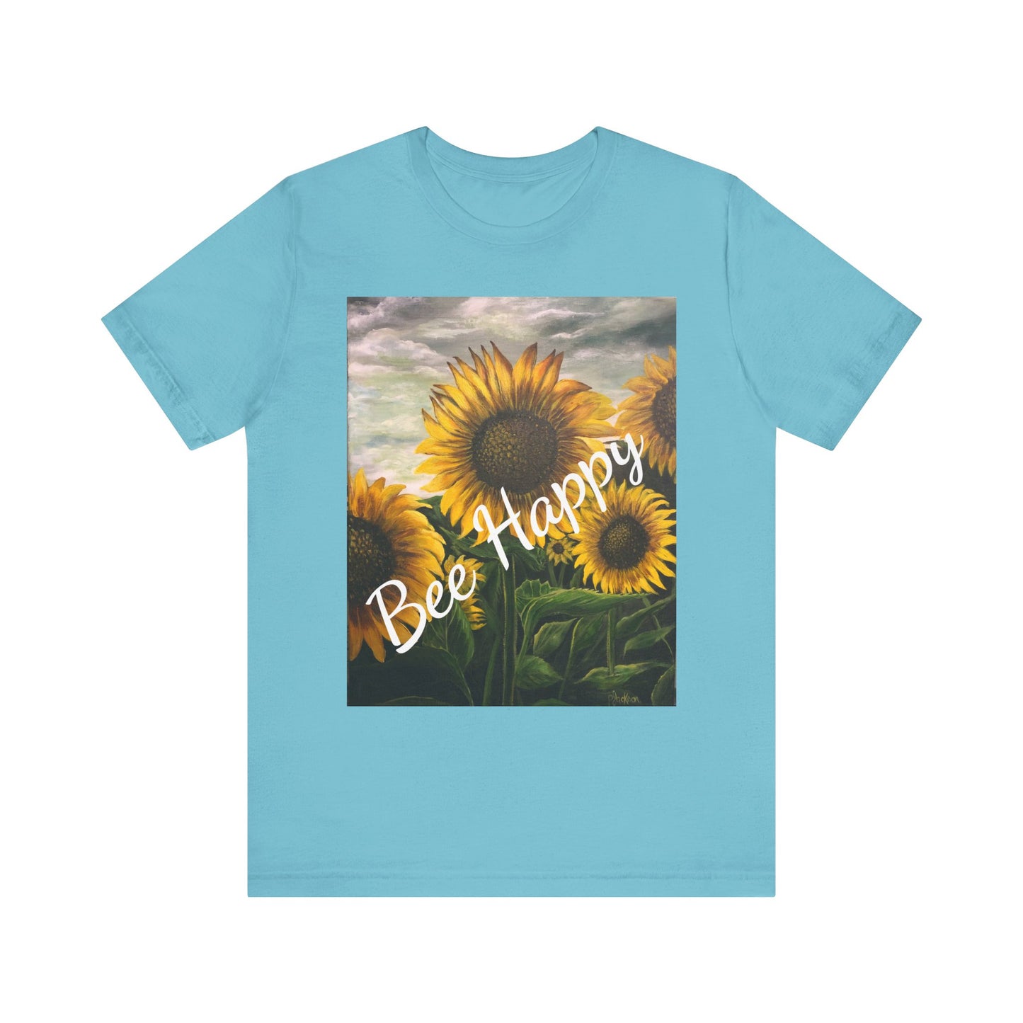 Unisex Jersey Short Sleeve Tee, Sunflowers, FrediFreds Home Collection