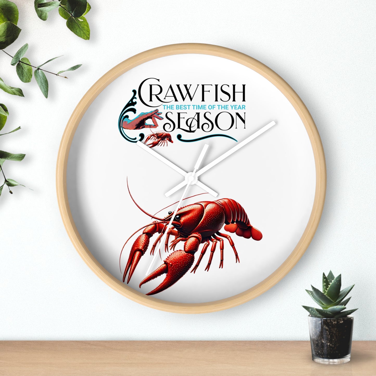 Wall Clock, Crawfish Season, Life on the Bayou Collection