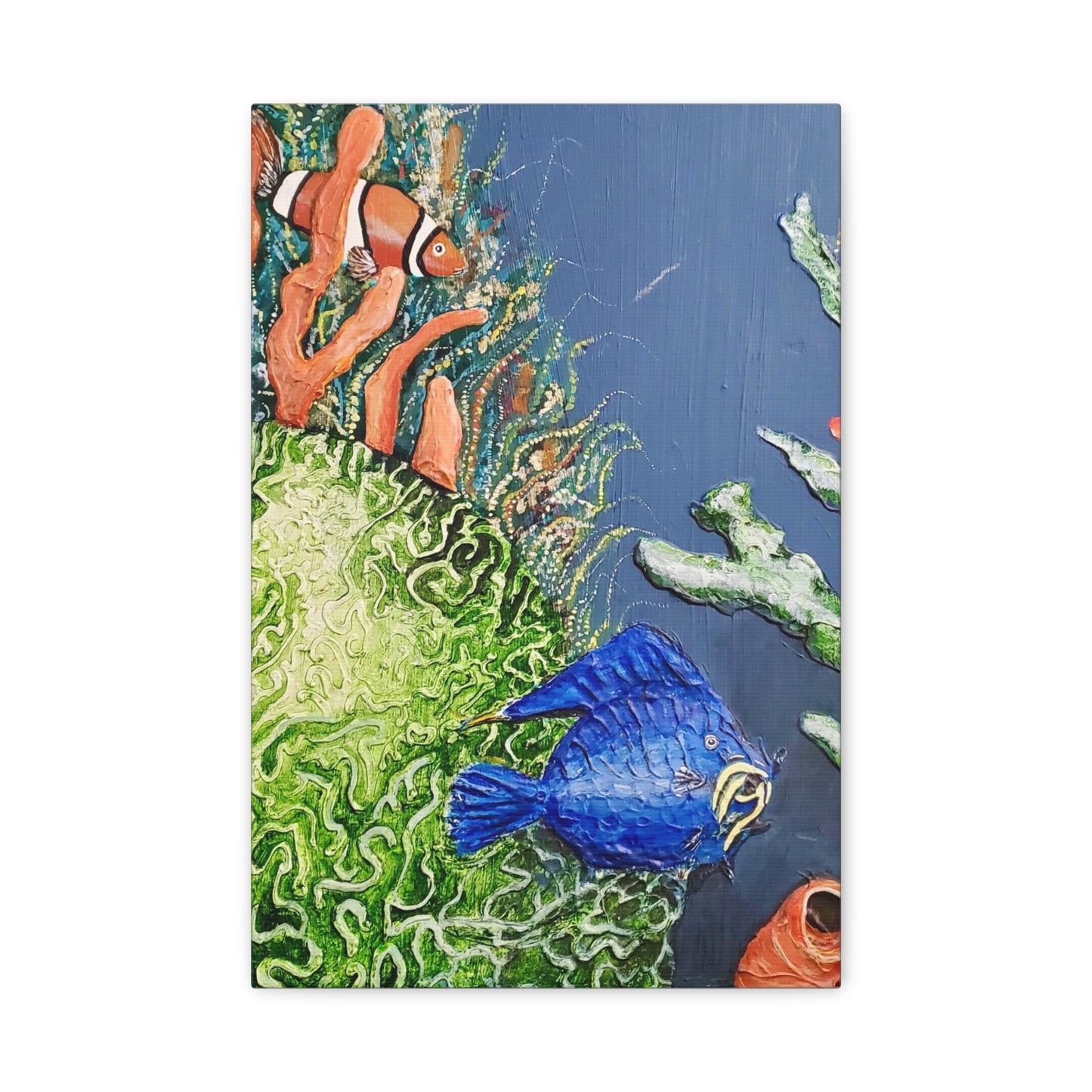 Matte Canvas, Stretched, 1.25", Ocean Life, Artwork, Beachwalker Club Collection