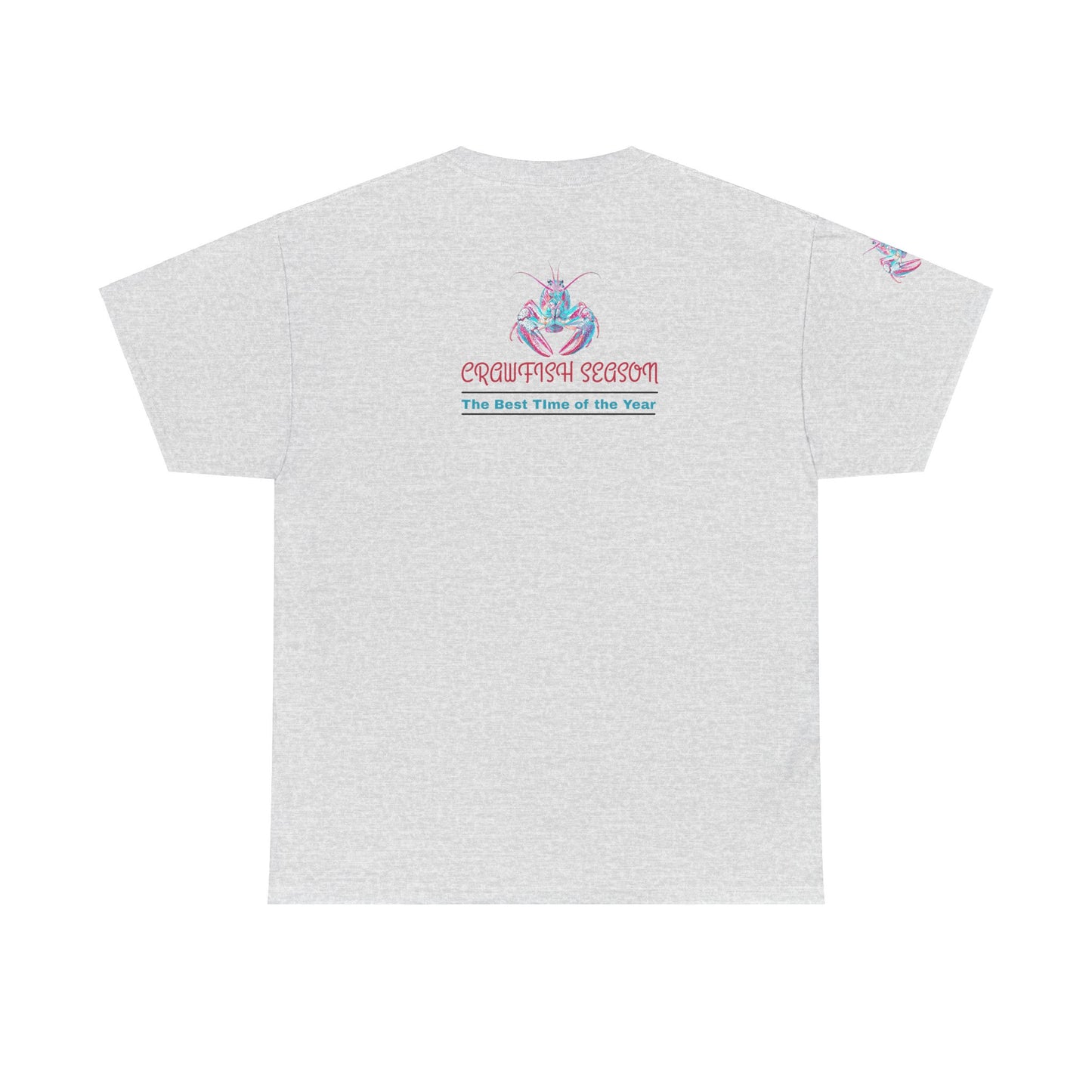 Unisex Heavy Cotton Tee, Abstract Girly Girl's Crawfish Season, Life on the Bayou Collection