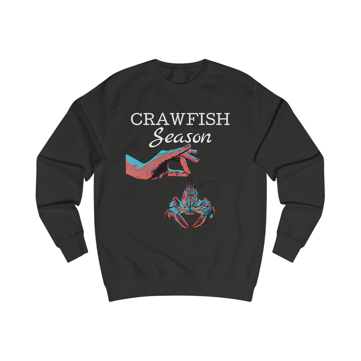 Unisex Sweatshirt, Crawfish Season Abstract, Life on the Bayou Collection