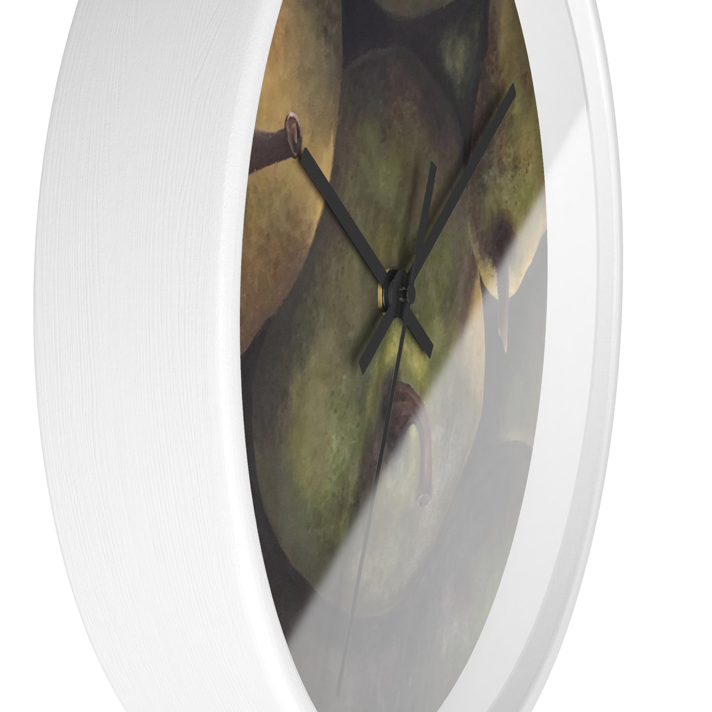 Wall Clock, Pear Delight Print Design, FrediFreds Home Collection