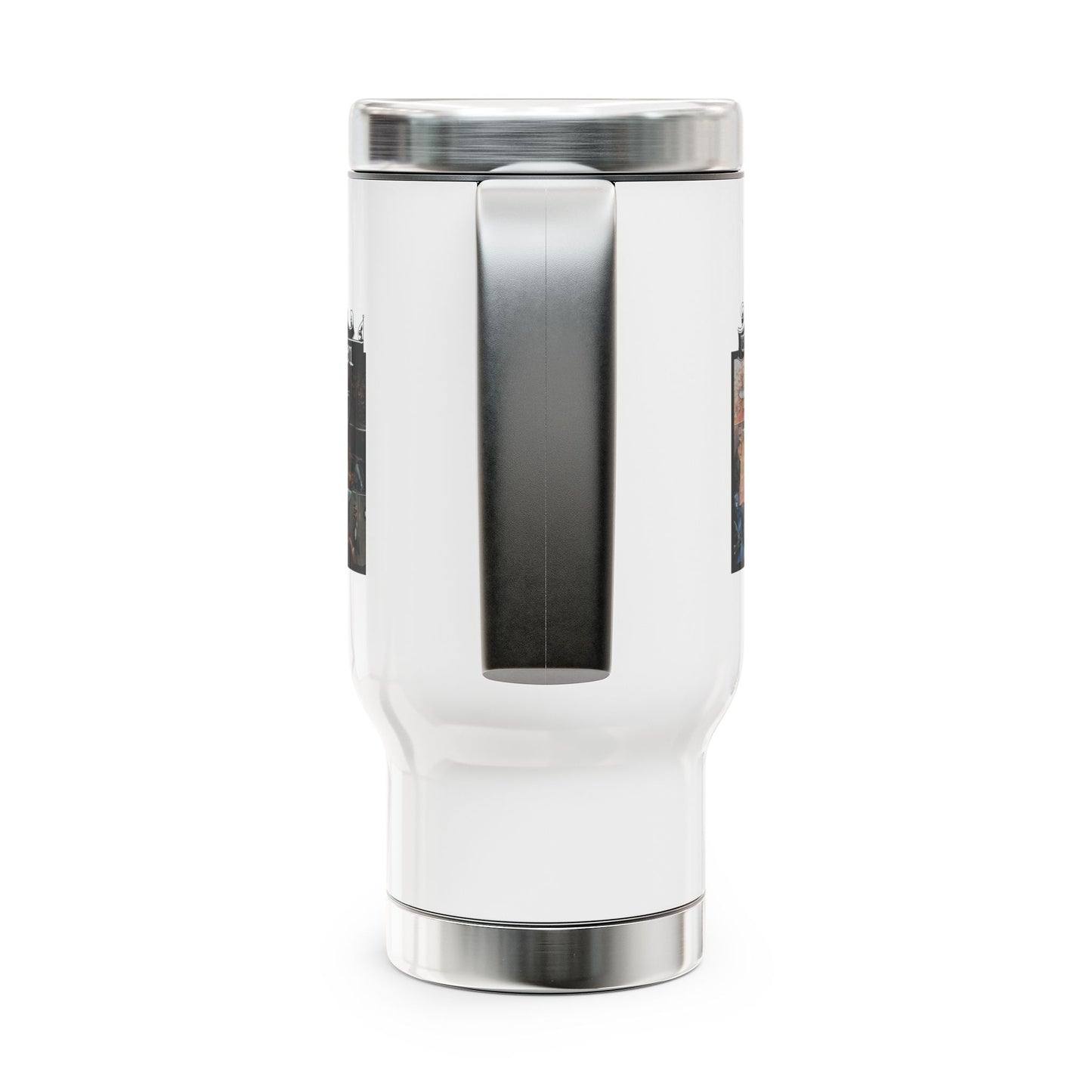 Stainless Steel Travel Mug with Handle, 14oz