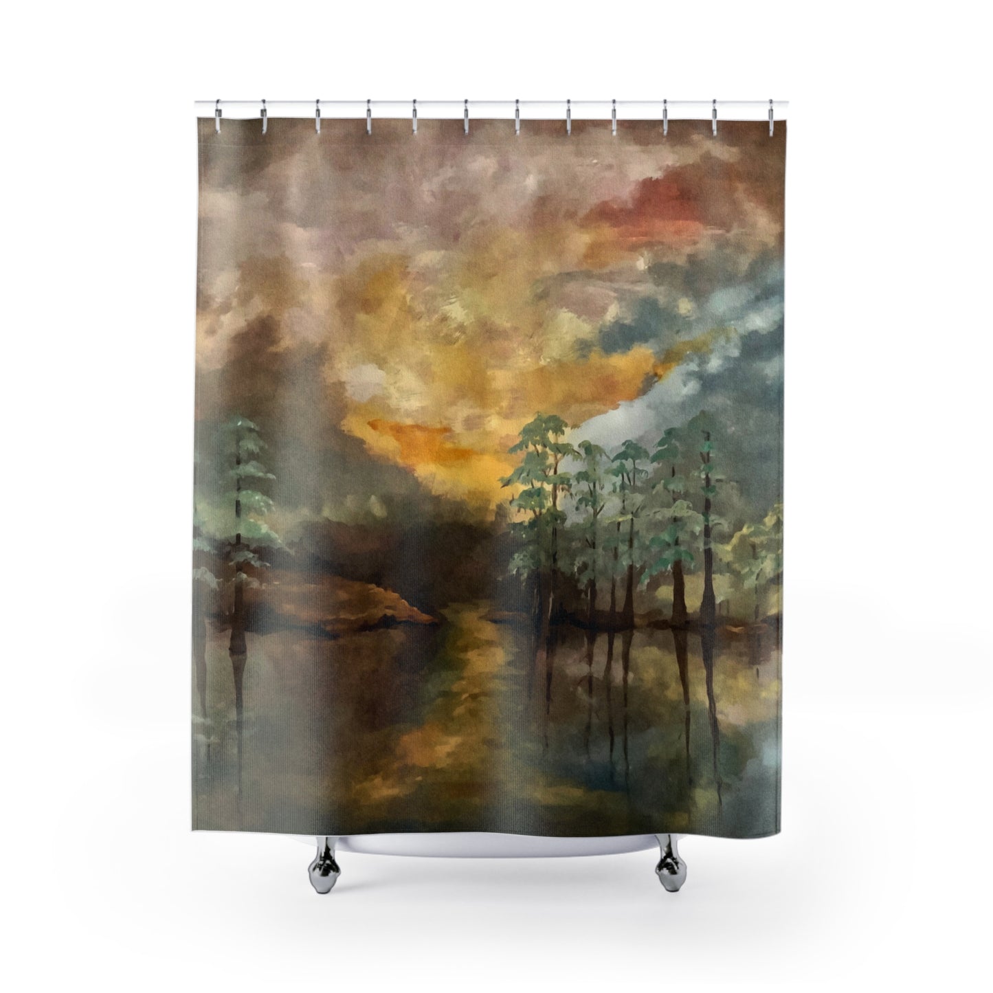 Shower Curtains, Moon Lake, FrediFreds Home Collection