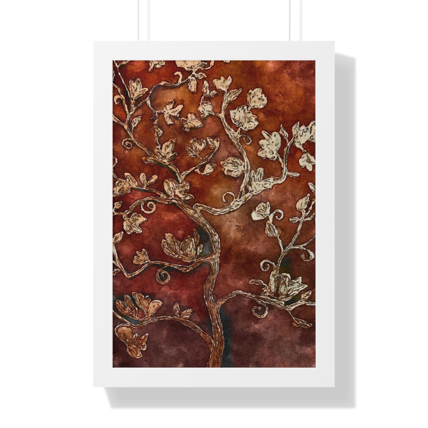 Framed Vertical Poster, Tree of Life, FrediFreds Home Collection