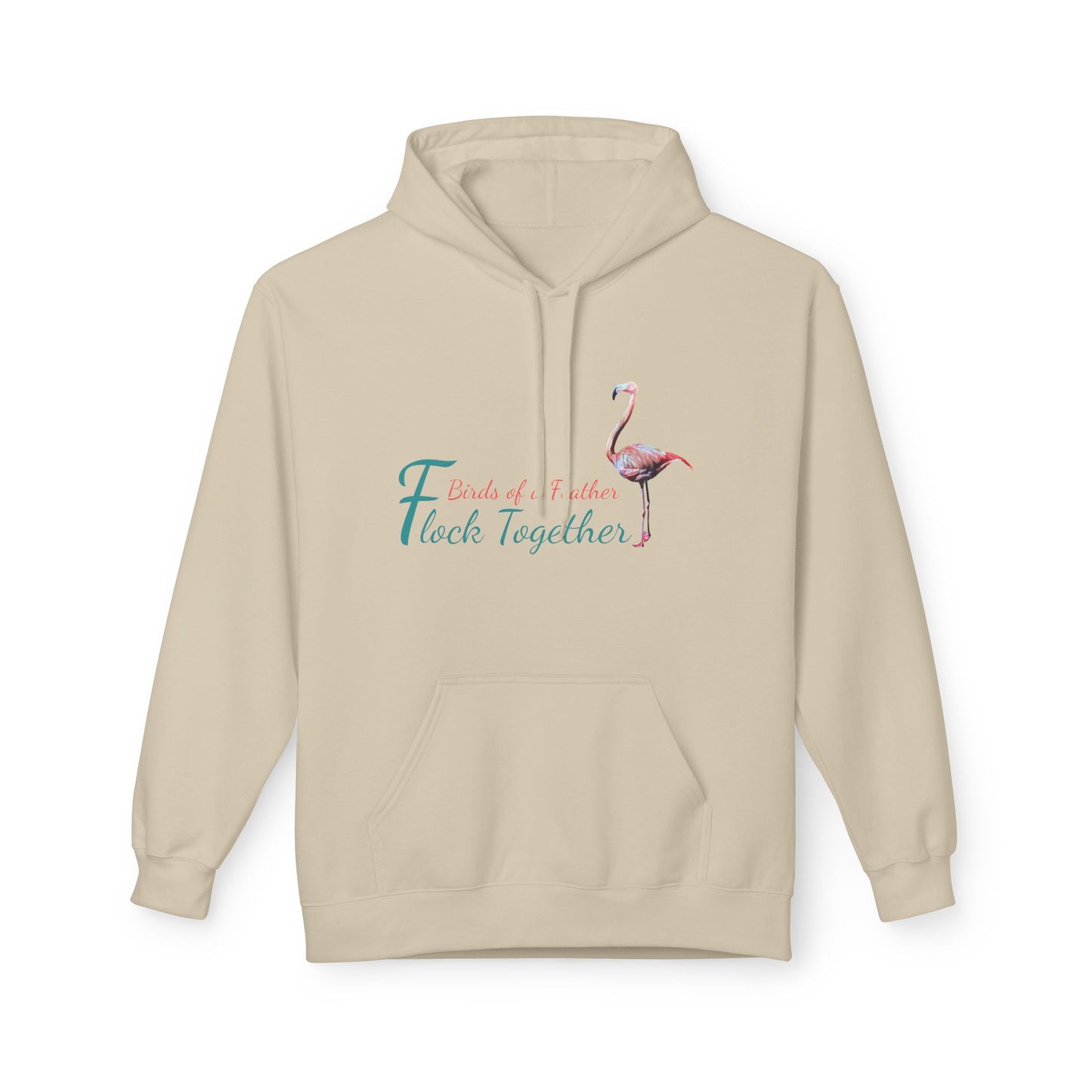 Unisex Midweight Softstyle Fleece Hoodie, "Birds of a Feather Flock Together", Beachwalker Club Collection