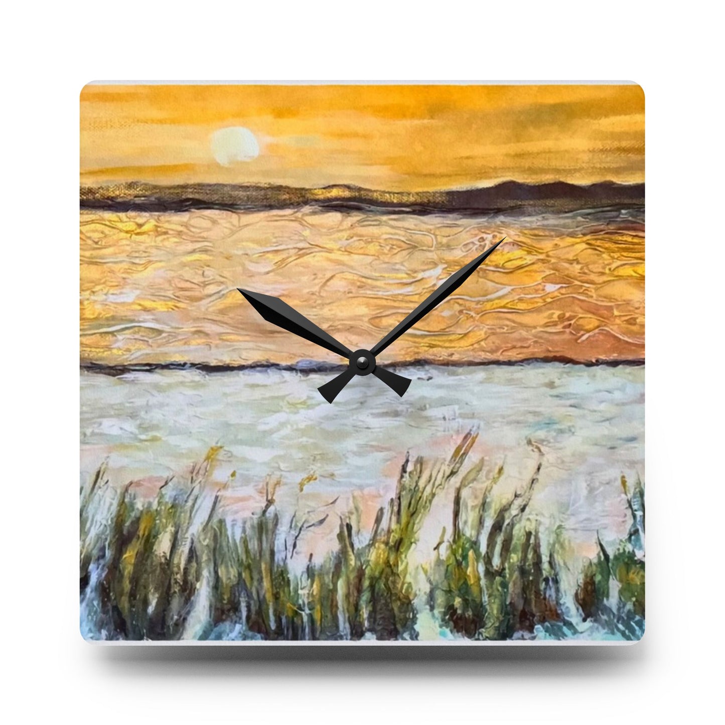 Acrylic Wall Clock, Paradise at Navarre, Beachwalker Club Collection