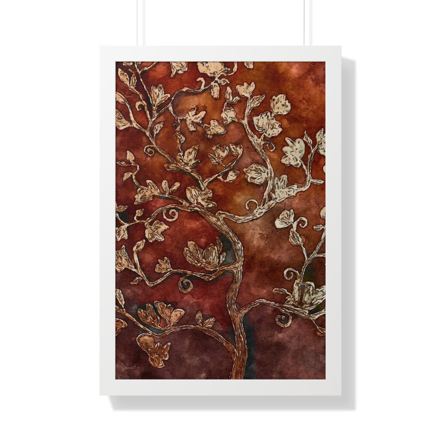 Framed Vertical Poster, Tree of Life, FrediFreds Home Collection