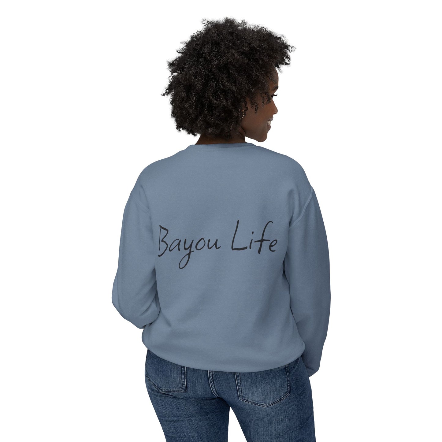 Unisex Lightweight Crewneck Sweatshirt, Life on the Bayou