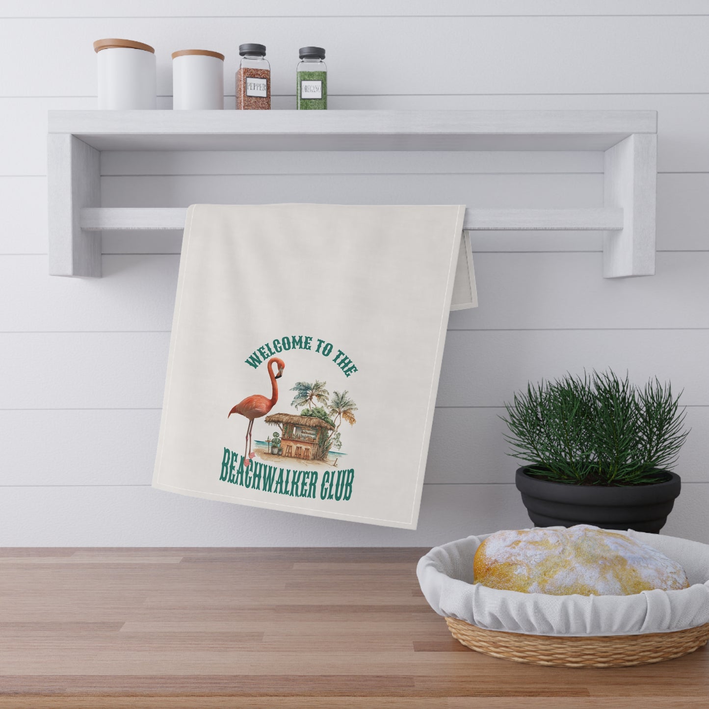 Tea Towels (cotton, poly), Beachwalker Club Collection