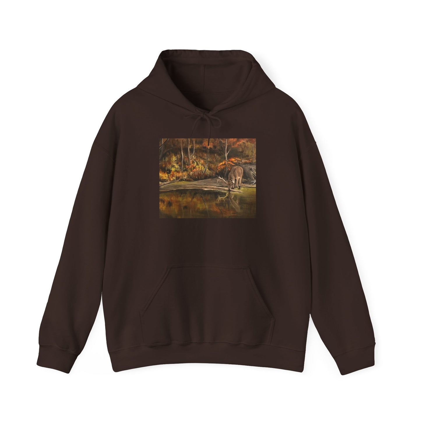 Unisex Heavy Blend™ Hooded Sweatshirt, Deer Haven, Natural Landscape, Life on the Bayou Collection