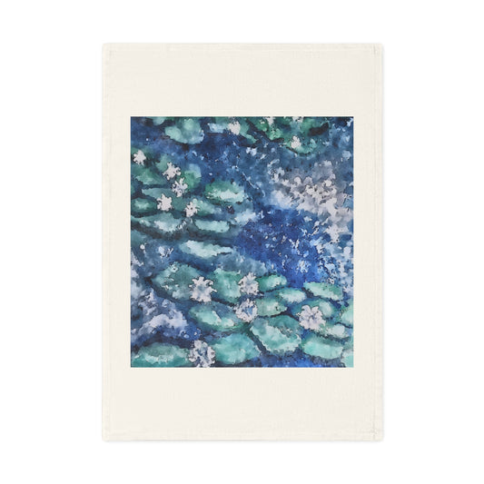 Cotton Tea Towel, Water Lilies, FrediFreds Home Collection