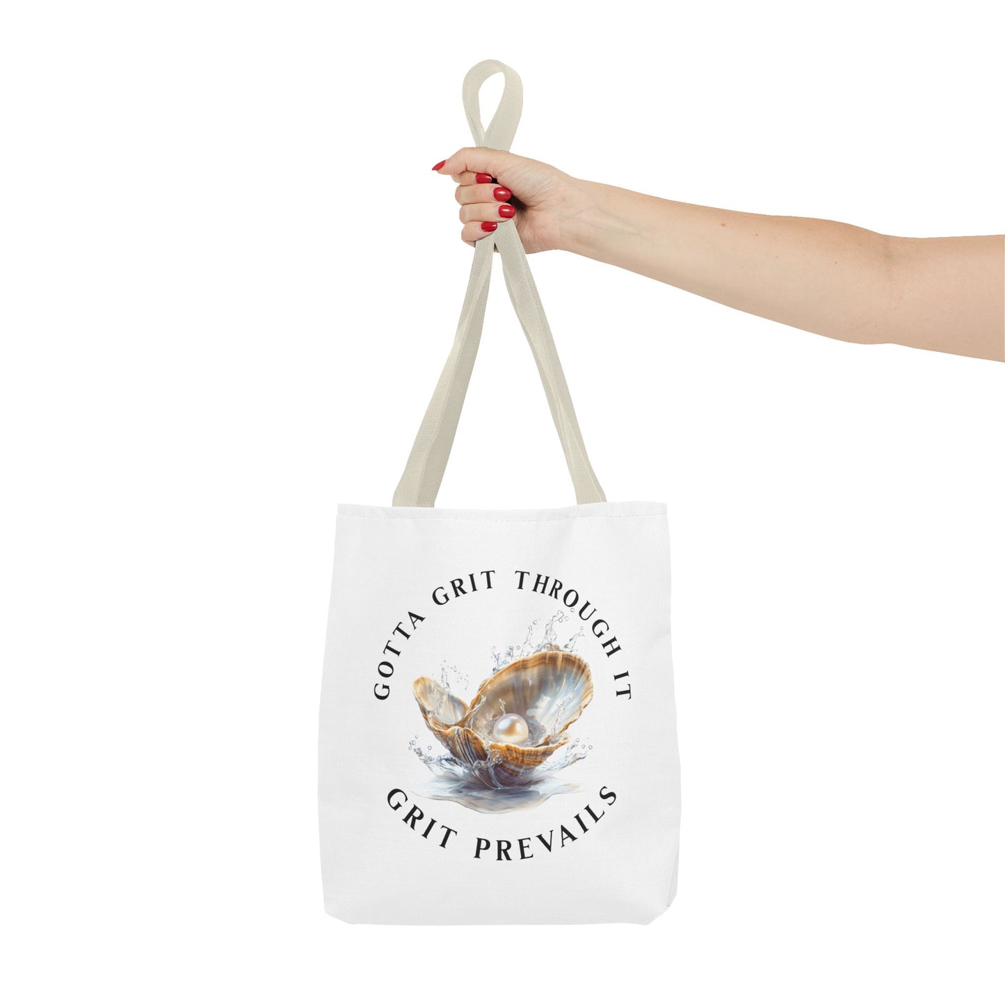 Tote Bag (AOP) "Gotta Grit Through It"