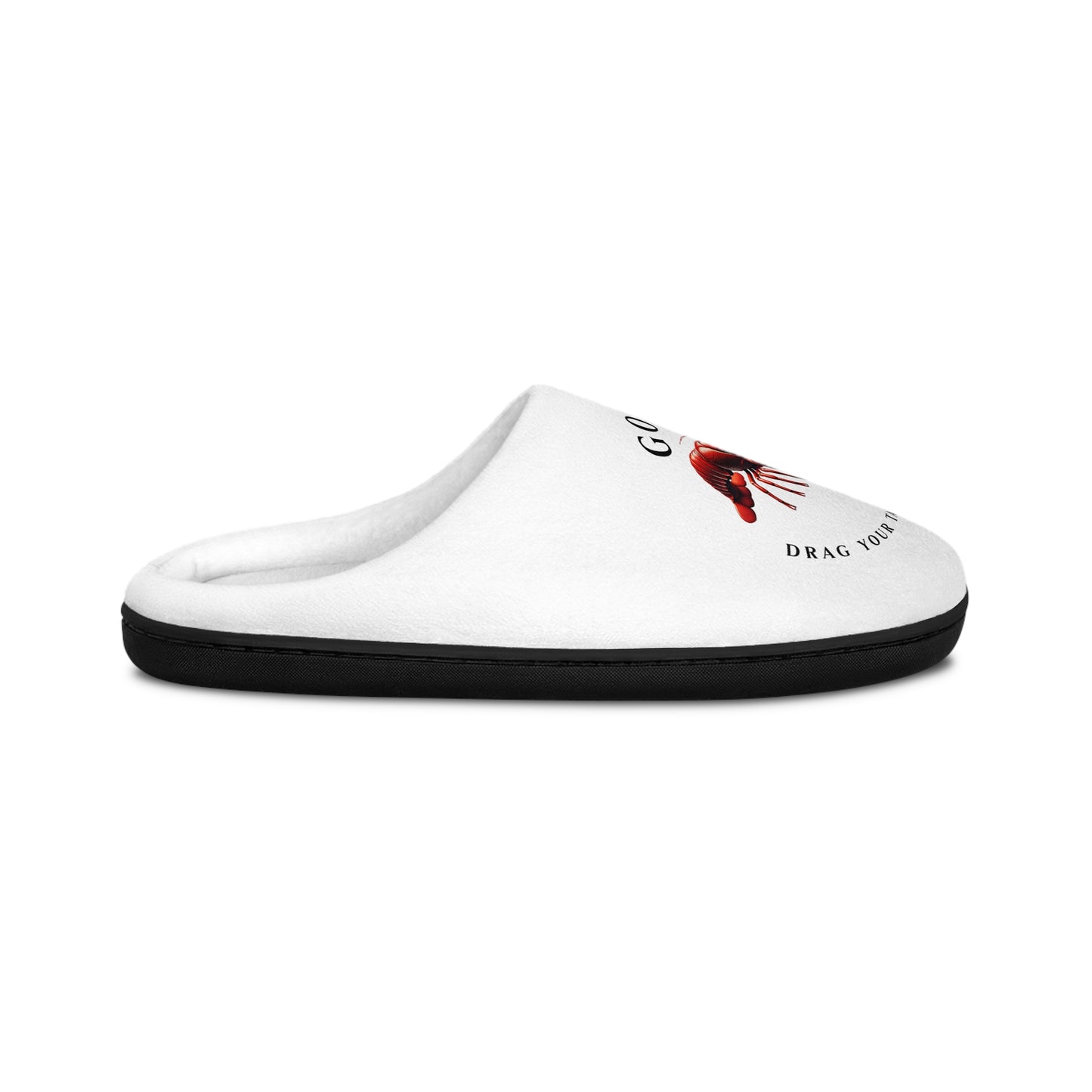 Women's Indoor Slippers, Humorous, Crawfish Themed Design with Life on the Bayou Collection