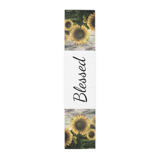 Table Runner (Cotton, Poly), Sunflower Field, Life on the Bayou Collection