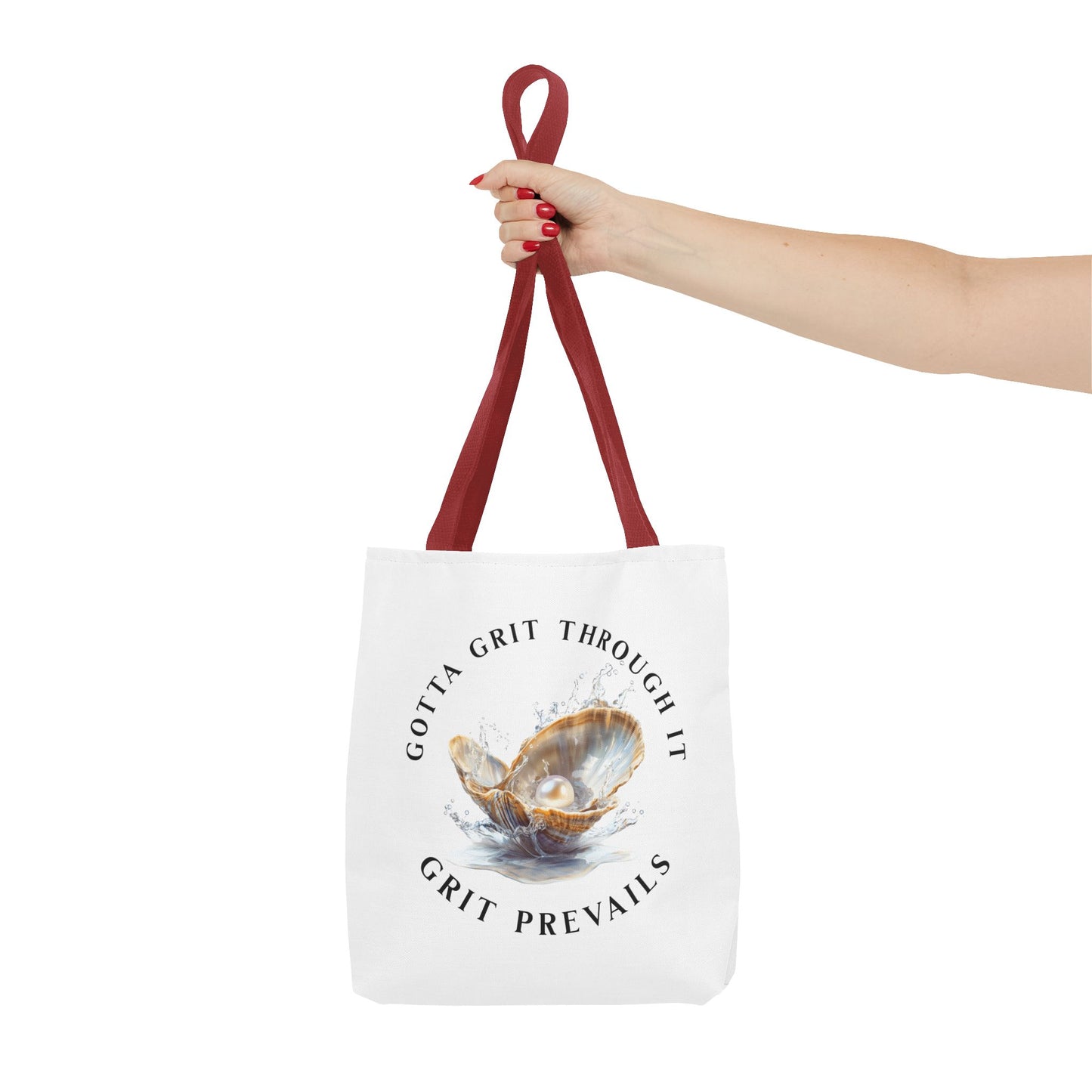 Tote Bag (AOP) "Gotta Grit Through It"