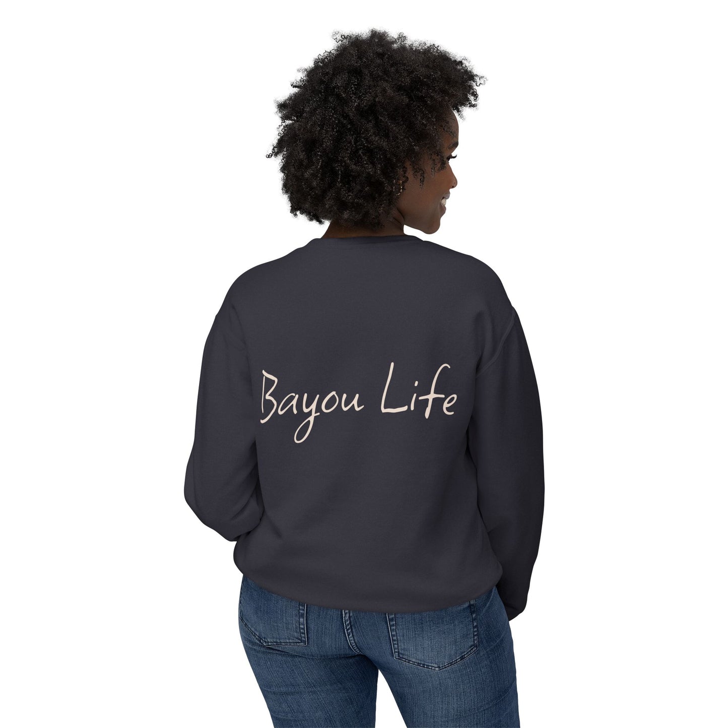 Unisex Lightweight Crewneck Sweatshirt, Life on the Bayou