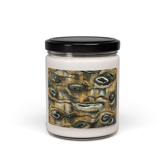 Scented Soy Candle, 9oz, Abstract Oyster Shells, Life on the Bayou Collection