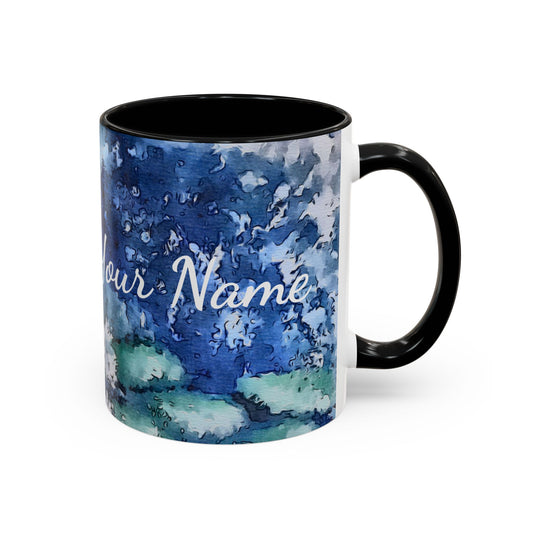 Accent Coffee Mug (11, 15oz), Water Lilies, Blessed, Morning Devotion, FrediFreds Home Collection