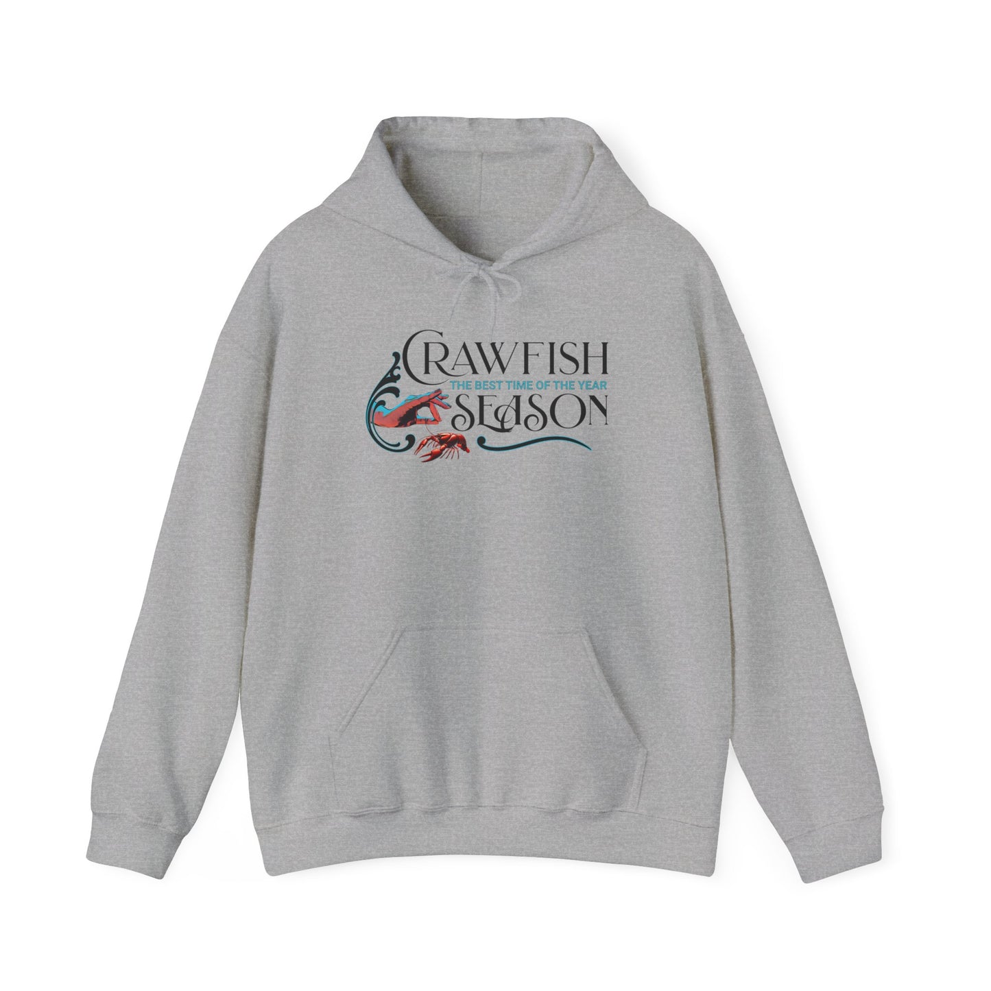 Unisex Heavy Blend™ Hooded Sweatshirt, Crawfish Season, Life on the Bayou Sweatshirt