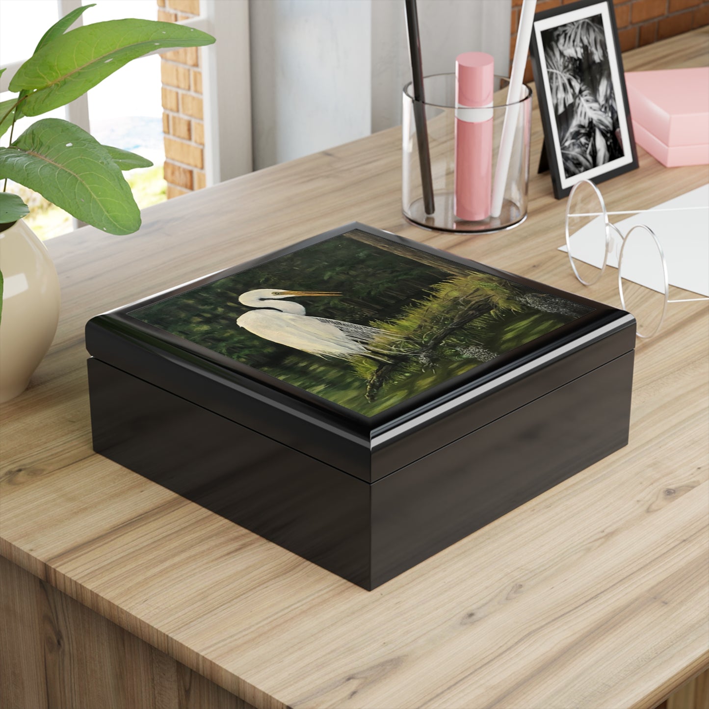 Jewelry Box, Bayou Life, Egret