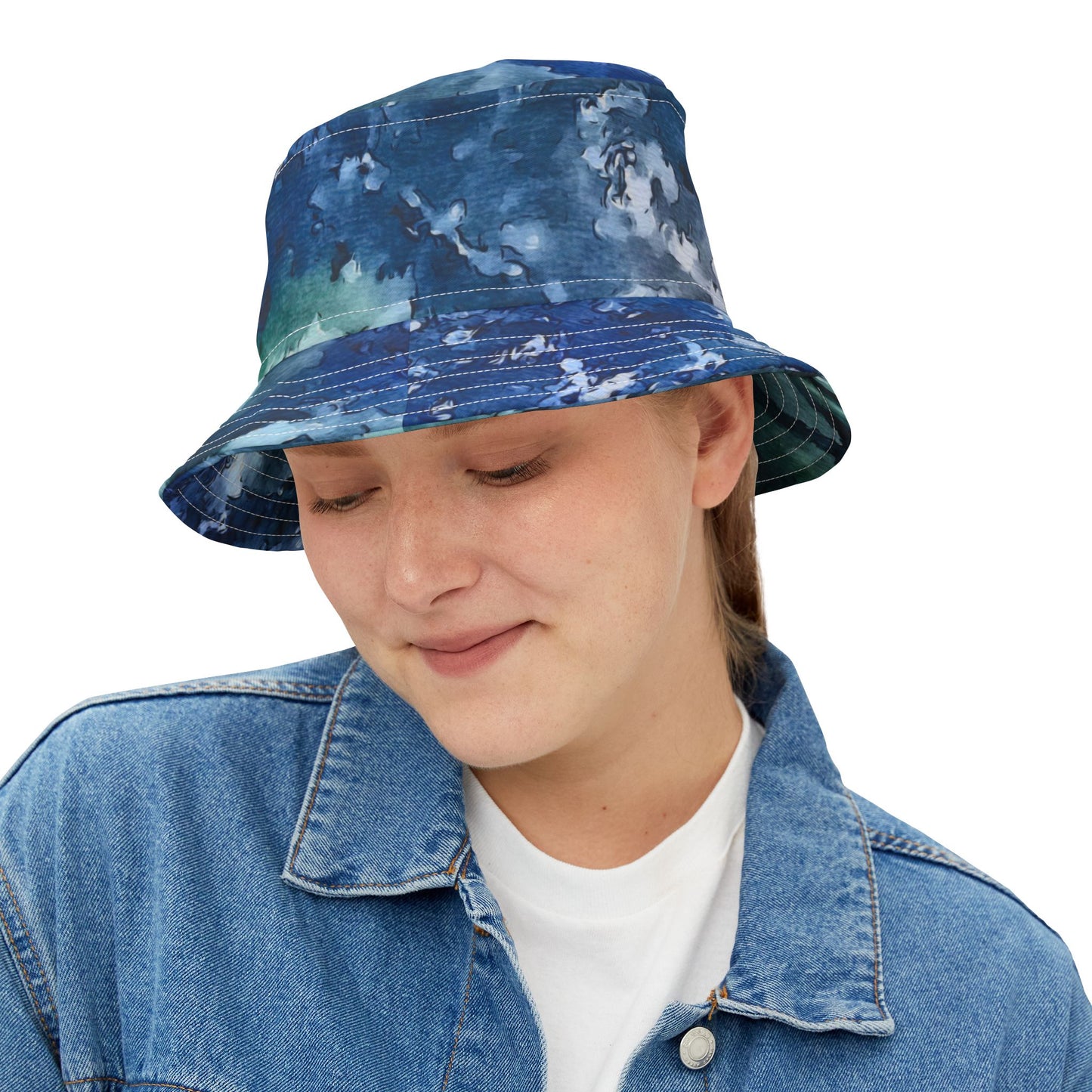 Bucket Hat (AOP), Water Lilies, Artsy, FrediFreds Home Collection