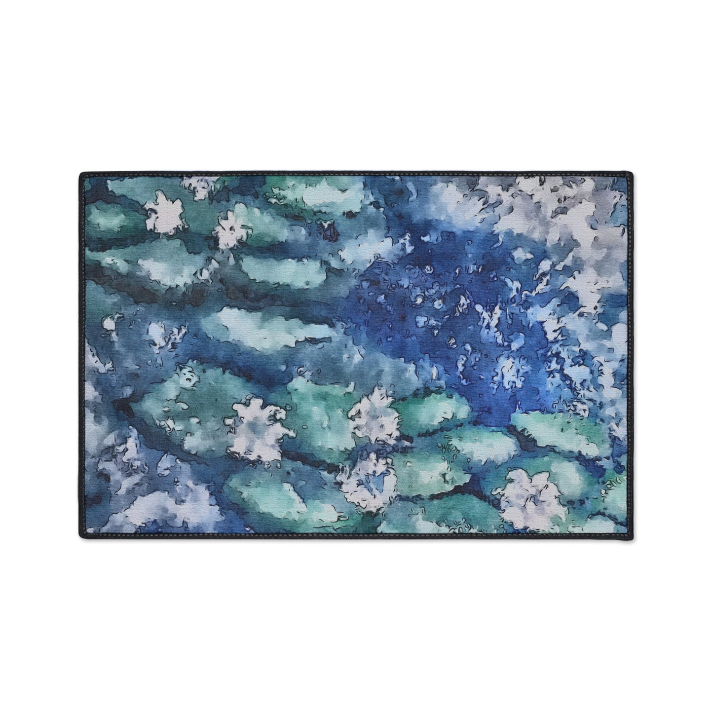 Heavy Duty Floor Mat, Water Lilies, FrediFreds Home Collection