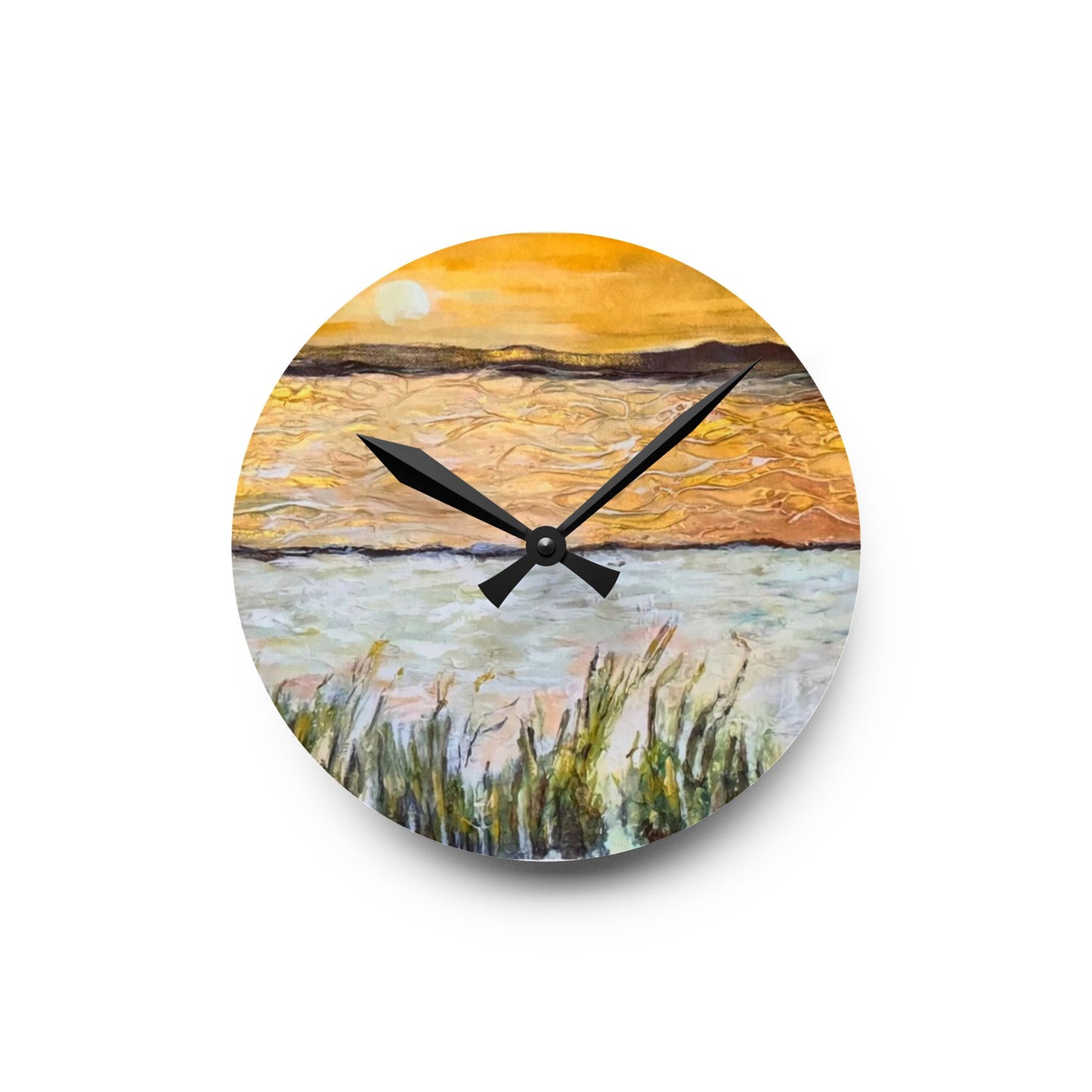 Acrylic Wall Clock, Paradise at Navarre, Beachwalker Club Collection