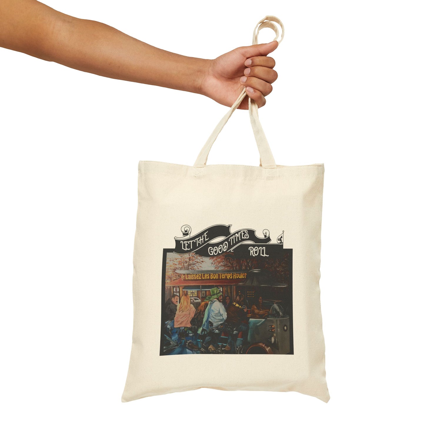 Canvas Tote Bag - Friends Having Fun On The Go