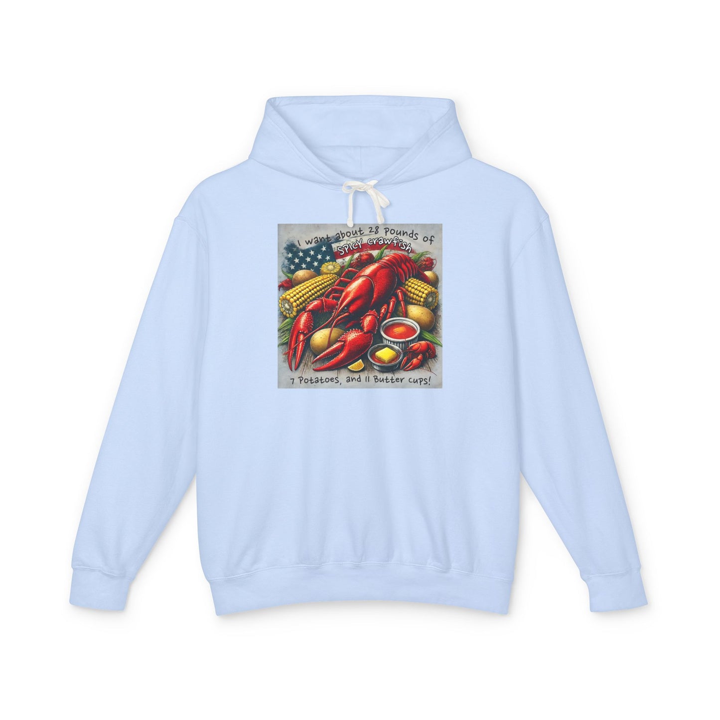 Crawfish Themed Hoodie Sweatshirt, Bayou Life Collection, Louisiana Boil Apparel, Gift for Foodie, Cute Southern Outerwear, Cajun Crawfish