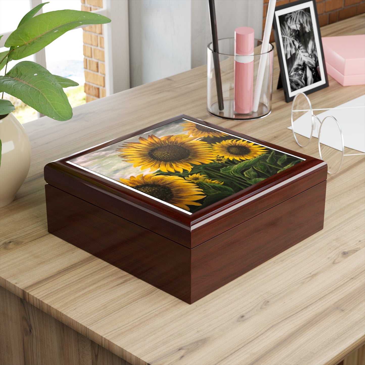 Jewelry Box, Sunflowers