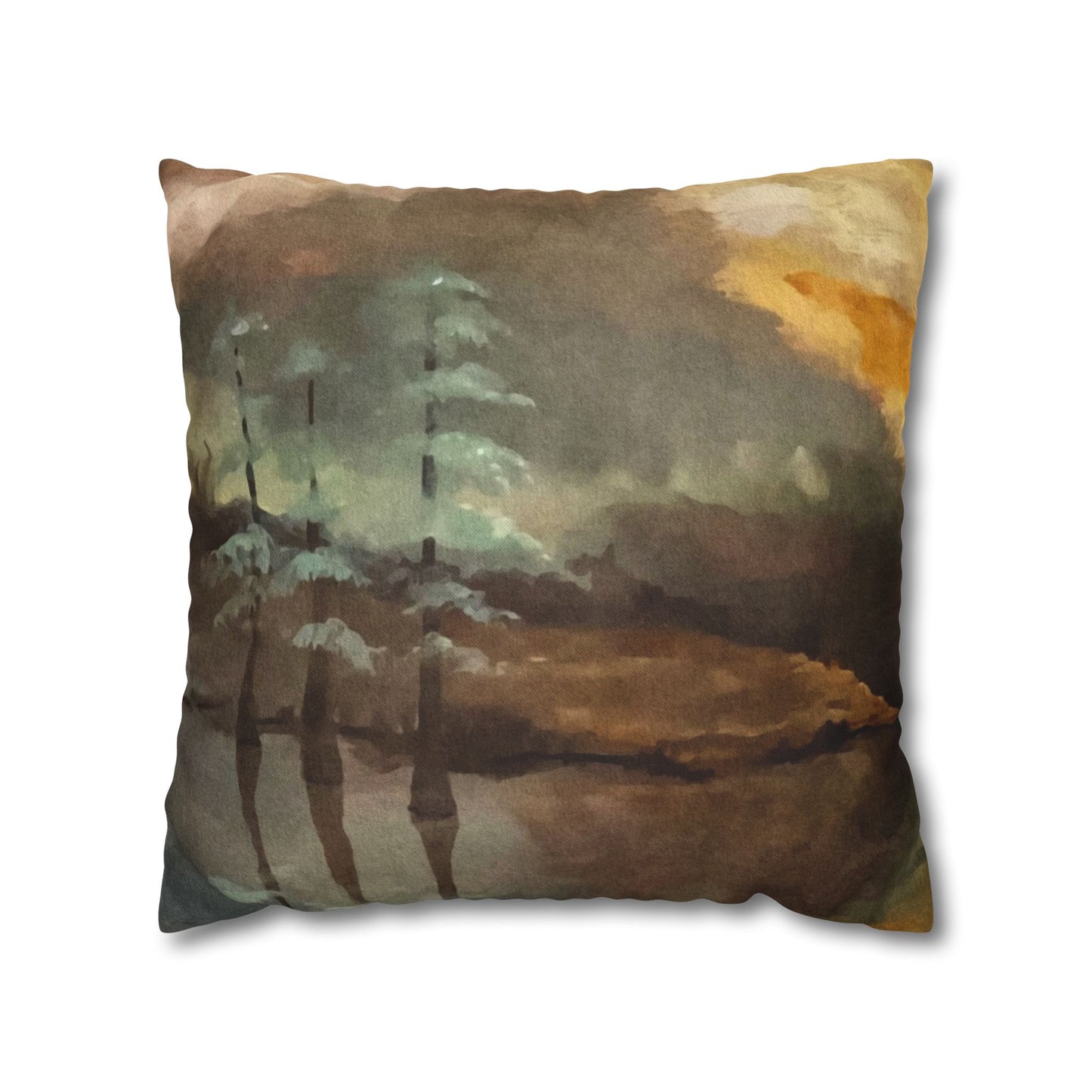 Spun Polyester Square Pillowcase, Moon Lake, FrediFreds Home Collection