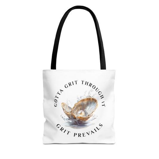 Tote Bag (AOP) "Gotta Grit Through It"