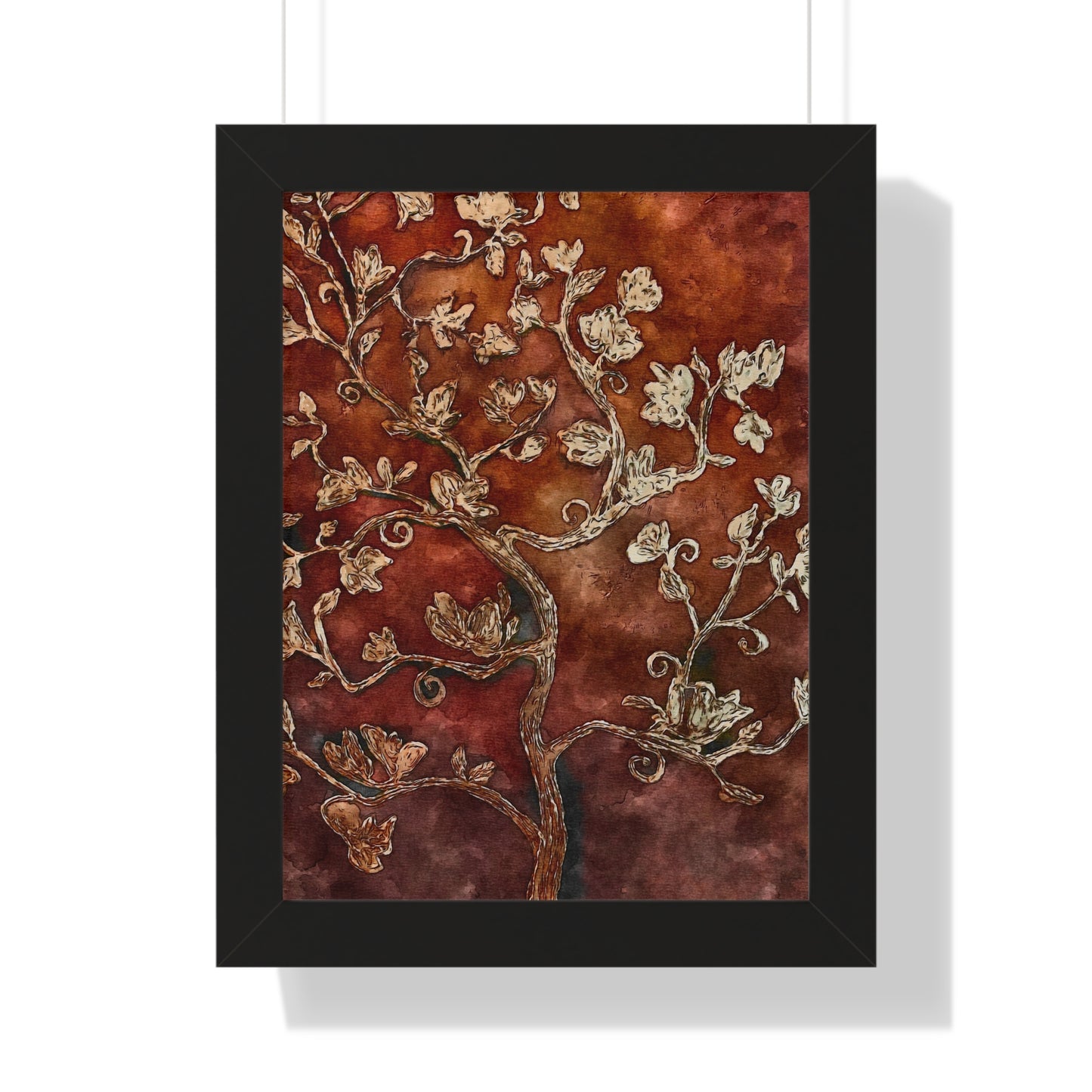 Framed Vertical Poster, Tree of Life, FrediFreds Home Collection