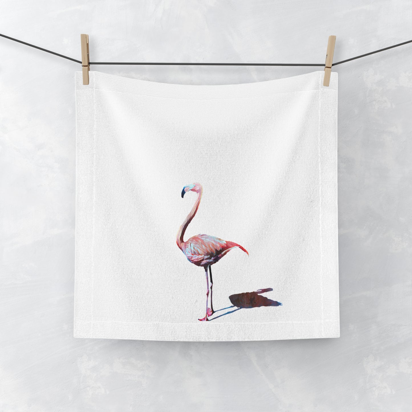 Face Towel, Flamingo, Beachwalker Club Collection