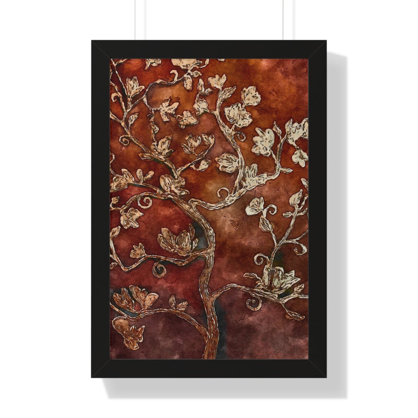 Framed Vertical Poster, Tree of Life, FrediFreds Home Collection