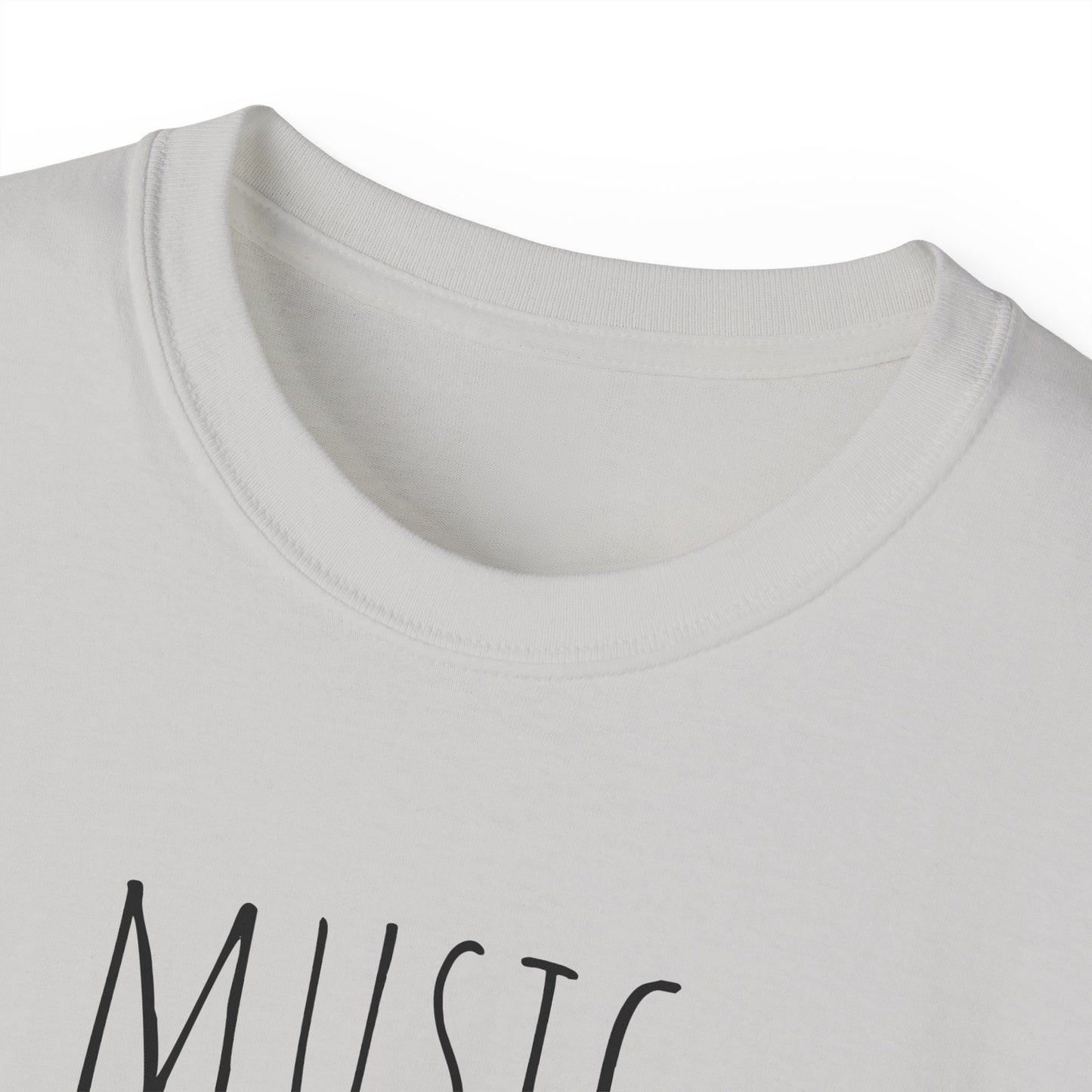 Unisex Ultra Cotton Tee, Music, Piano Artwork, Happy, Soul Music